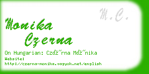 monika czerna business card